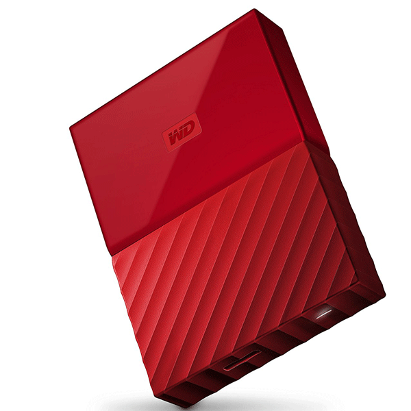 WD My Passport 2TB USB 3.0 Portable External Hard Drive (Red)